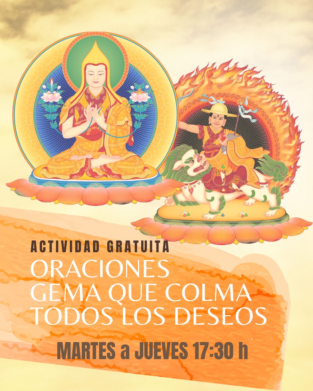 oraciones con meditaciones guiadas gratuitas del budismo kadampa.